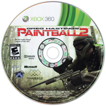 
Greg Hastings Paintball 2 | Xbox 360 | game disc/cartridge 1 | Region: North America | Source: LaunchBox
