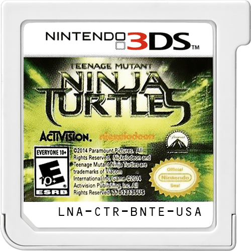 
Teenage Mutant Ninja Turtles | Nintendo 3DS | game disc/cartridge 1