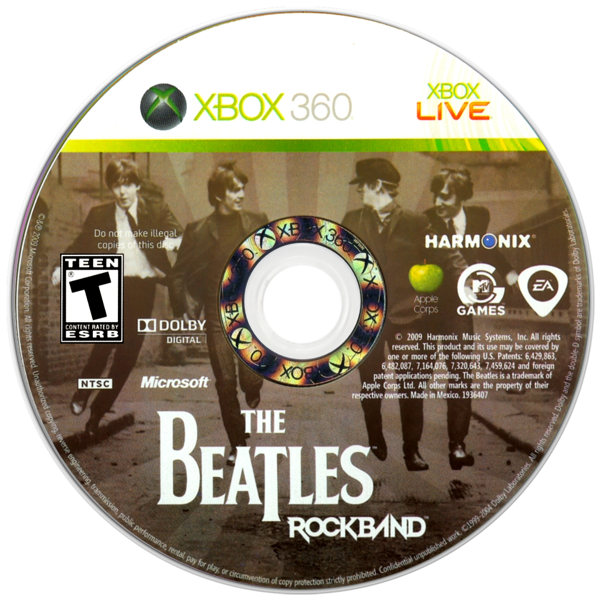 
The Beatles: Rock Band | Xbox 360 | game disc/cartridge 1 | Region: North America | Source: LaunchBox