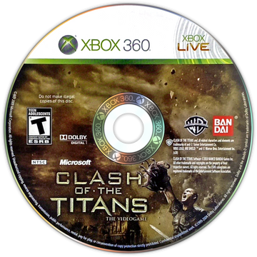 
Clash of the Titans: The Videogame | Xbox 360 | game disc/cartridge 1