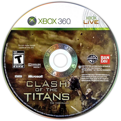 
Clash of the Titans: The Videogame | Xbox 360 | game disc/cartridge 1