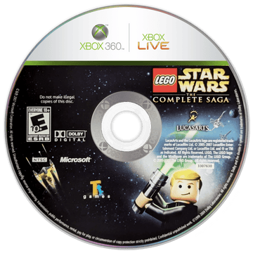 
LEGO Star Wars: The Complete Saga | Xbox 360 | game disc/cartridge 1 | Region: North America | Source: LaunchBox