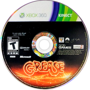 
Grease Dance | Xbox 360 | game disc/cartridge 1 | Region: North America | Source: LaunchBox