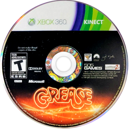 
Grease Dance | Xbox 360 | game disc/cartridge 1 | Region: North America | Source: LaunchBox