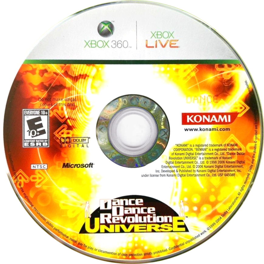 
Dance Dance Revolution Universe | Xbox 360 | game disc/cartridge 1