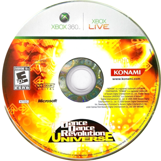 
Dance Dance Revolution Universe | Xbox 360 | game disc/cartridge 1 | Region: North America | Source: LaunchBox