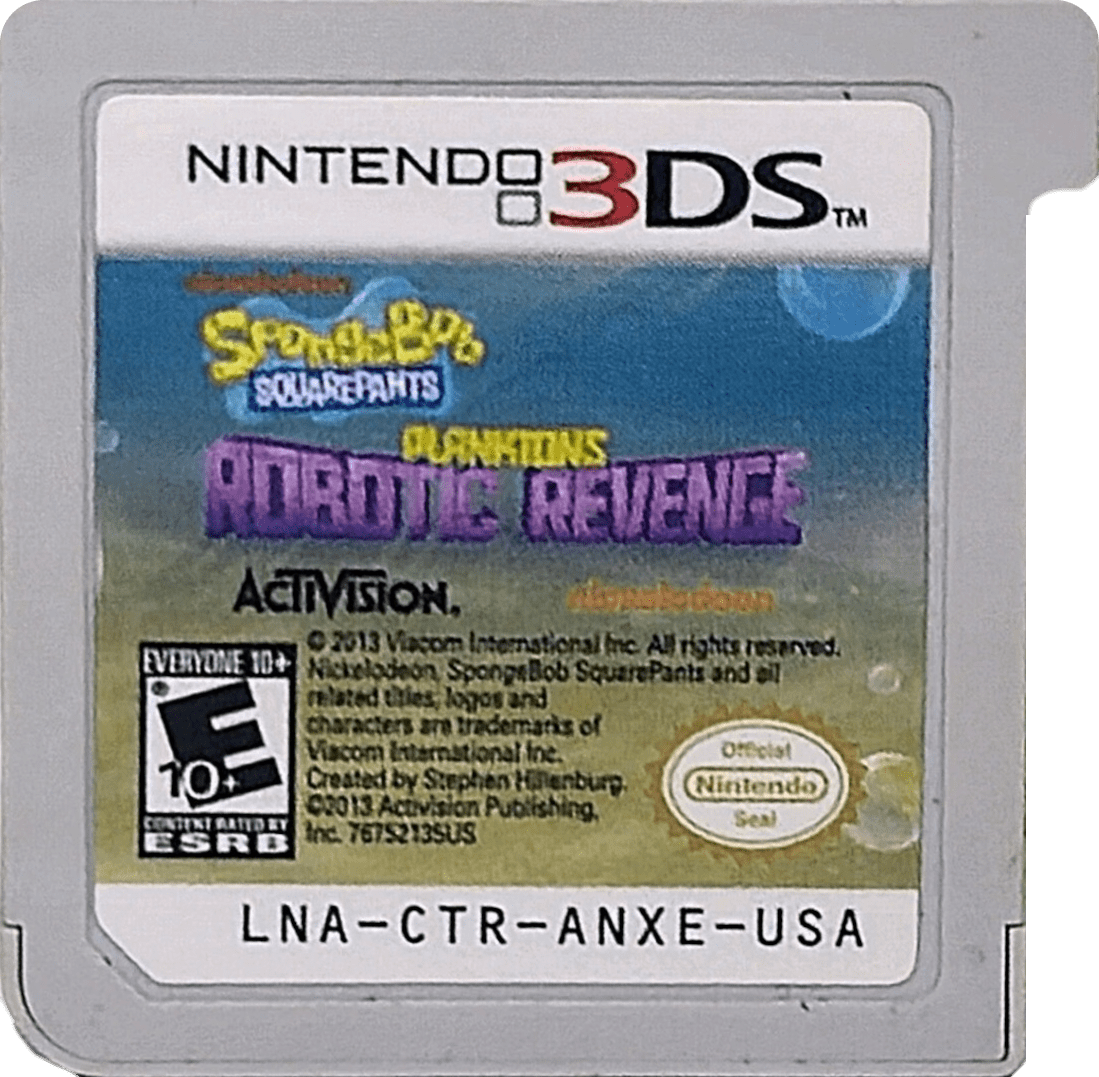 
SpongeBob SquarePants: Plankton's Robotic Revenge | Nintendo 3DS | game disc/cartridge 1