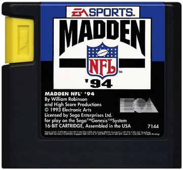 
Madden NFL '94 | Genesis | game disc/cartridge 1
