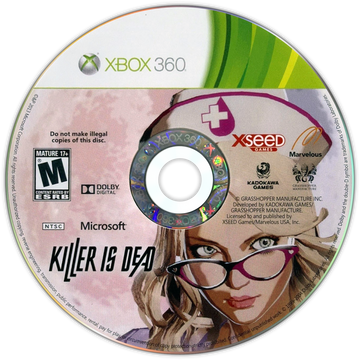 
Killer Is Dead | Xbox 360 | game disc/cartridge 1