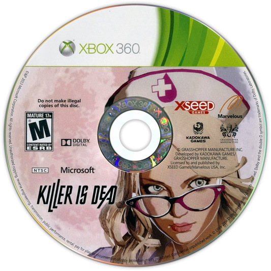 
Killer Is Dead | Xbox 360 | game disc/cartridge 1