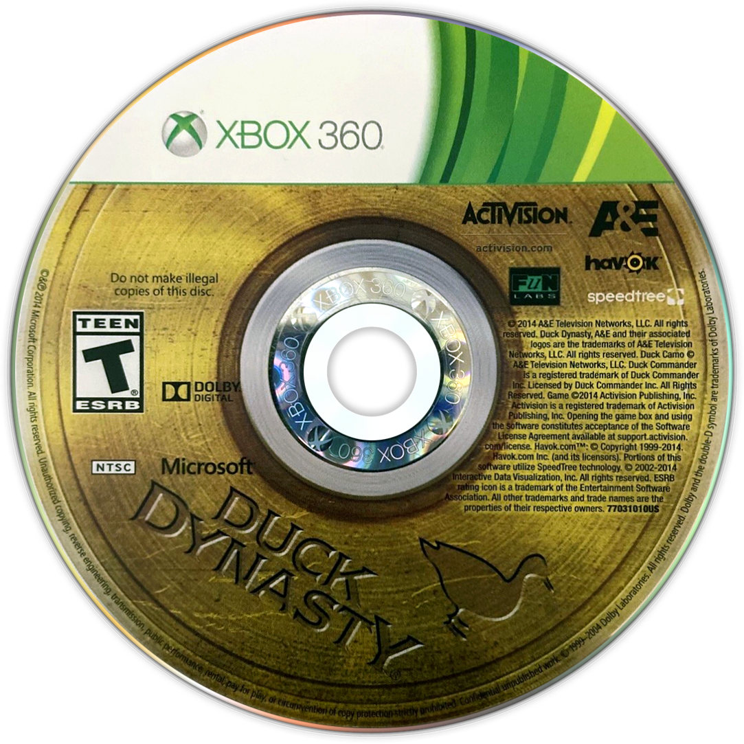 
Duck Dynasty | Xbox 360 | game disc/cartridge 1