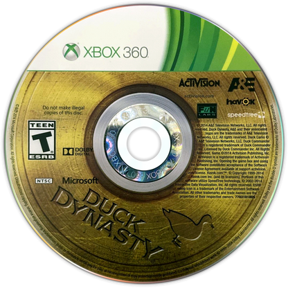 
Duck Dynasty | Xbox 360 | game disc/cartridge 1