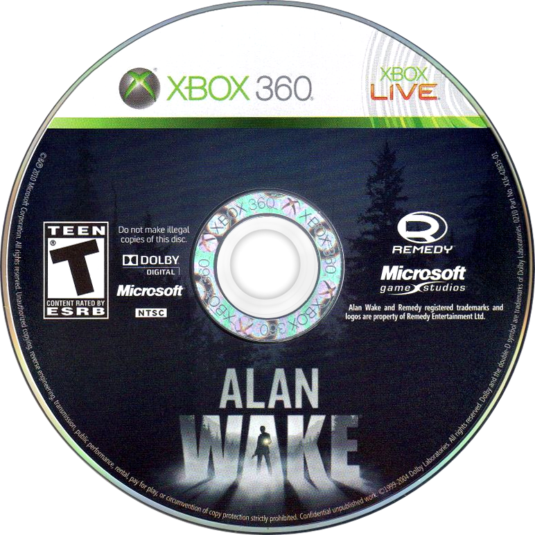 
Alan Wake | Xbox 360 | game disc/cartridge 1