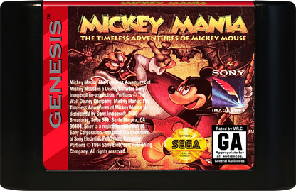 
Mickey Mania: The Timeless Adventures of Mickey Mouse | Genesis | game disc/cartridge 1