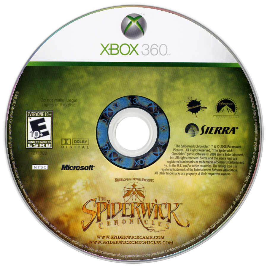 
The Spiderwick Chronicles | Xbox 360 | game disc/cartridge 1