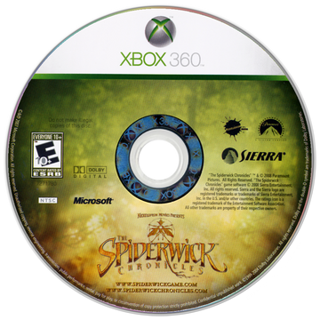 
The Spiderwick Chronicles | Xbox 360 | game disc/cartridge 1