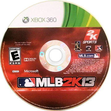 
MLB 2K13 | Xbox 360 | game disc/cartridge 1 | Region: North America | Source: LaunchBox