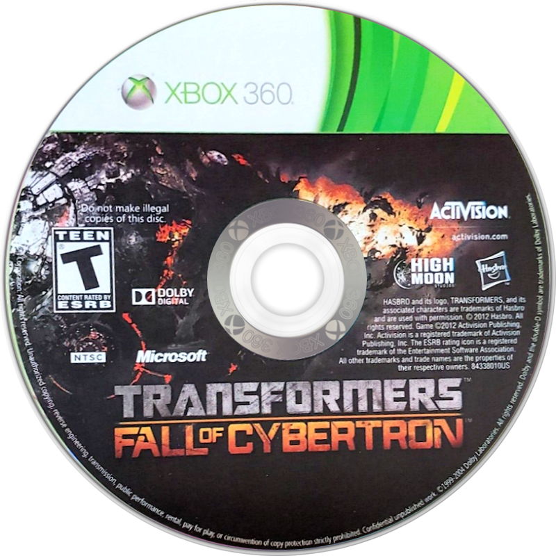 
Transformers: Fall of Cybertron | Xbox 360 | game disc/cartridge 1