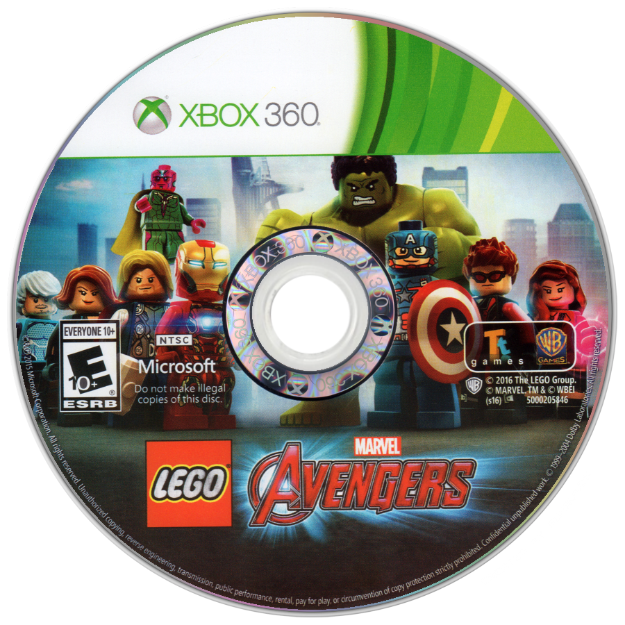 
LEGO Marvel Avengers | Xbox 360 | game disc/cartridge 1 | Region: North America | Source: LaunchBox