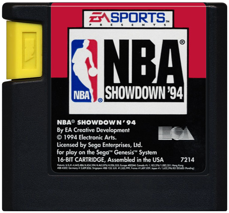 NBA Showdown '94 | Genesis | game disc/cartridge 1
