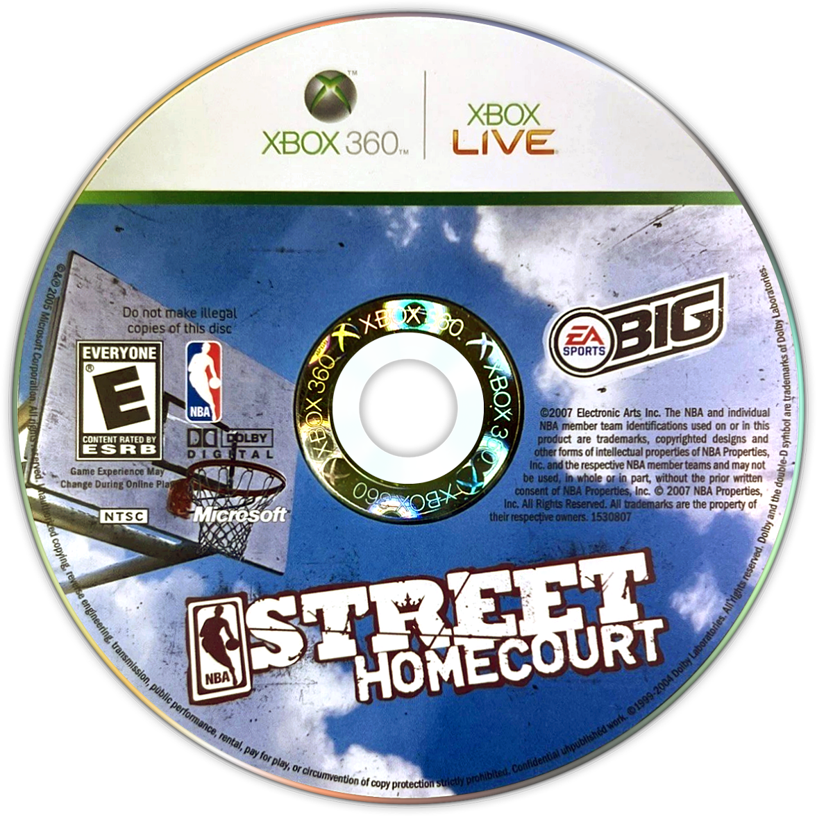 
NBA Street Homecourt | Xbox 360 | game disc/cartridge 1
