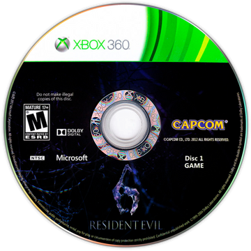 
Resident Evil 6: Archives | Xbox 360 | game disc/cartridge 1 | Region: North America | Source: LaunchBox