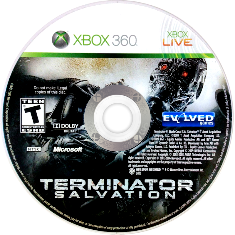 
Terminator: Salvation | Xbox 360 | game disc/cartridge 1
