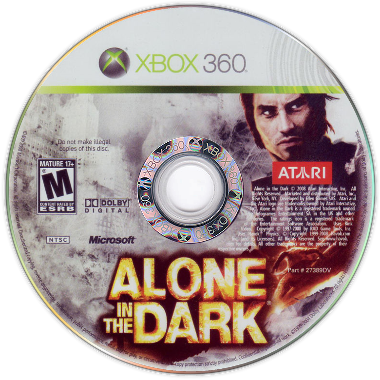 
Alone in the Dark | Xbox 360 | game disc/cartridge 1