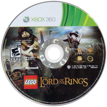 
LEGO The Lord of the Rings | Xbox 360 | game disc/cartridge 1 | Region: North America | Source: LaunchBox