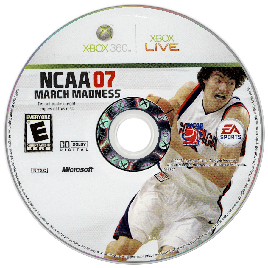 
NCAA March Madness 07 | Xbox 360 | game disc/cartridge 1 | Region: North America | Source: LaunchBox