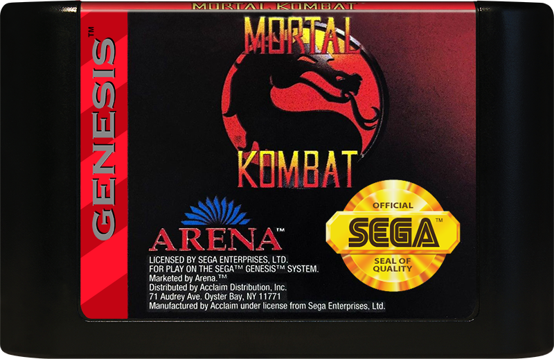 
Mortal Kombat | Genesis | game disc/cartridge 1