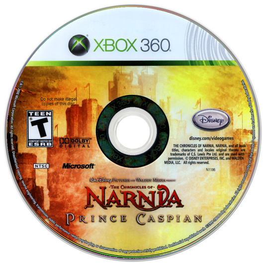 
The Chronicles of Narnia: Prince Caspian | Xbox 360 | game disc/cartridge 1 | Region: North America | Source: LaunchBox