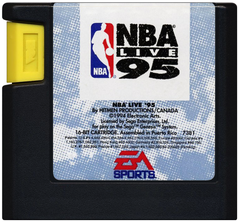 NBA Live 95 | Genesis | game disc/cartridge 1