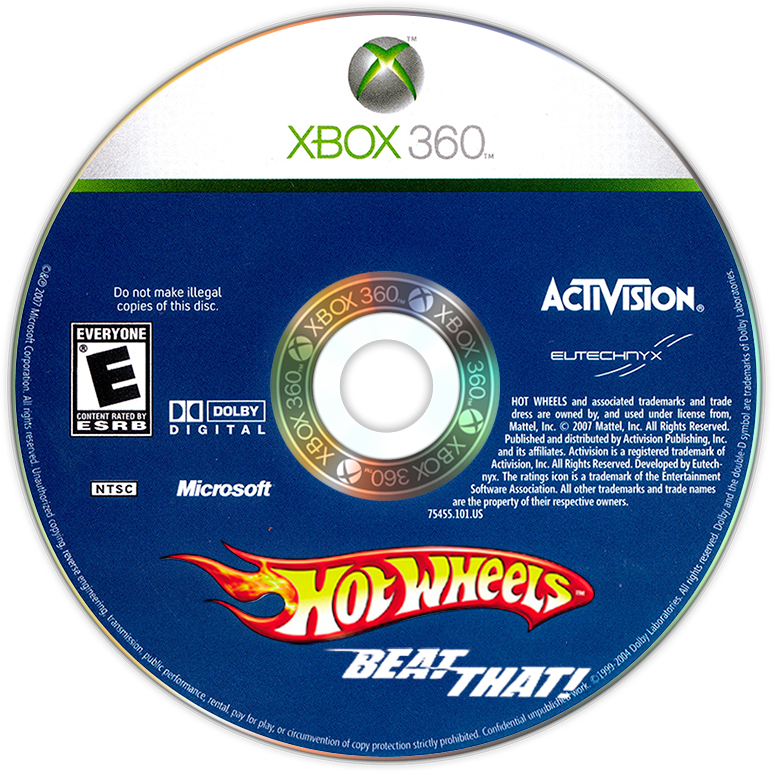 
Hot Wheels: Beat That! | Xbox 360 | game disc/cartridge 1 | Region: North America | Source: LaunchBox