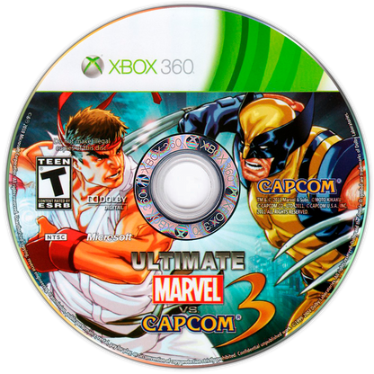 
Ultimate Marvel vs. Capcom 3 | Xbox 360 | game disc/cartridge 1