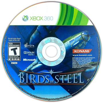 
Birds of Steel | Xbox 360 | game disc/cartridge 1 | Region: North America | Source: LaunchBox