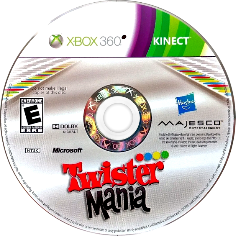 Twister Mania | Xbox 360 | game disc/cartridge 1 | Region: North America | Source: LaunchBox