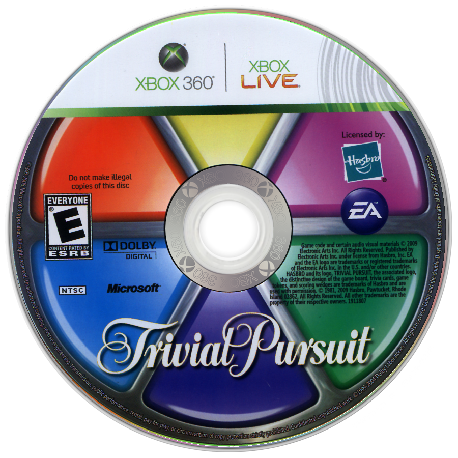 
Trivial Pursuit | Xbox 360 | game disc/cartridge 1
