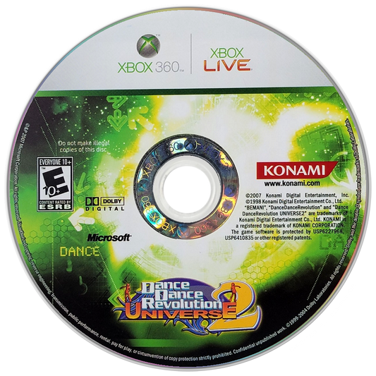 
Dance Dance Revolution Universe 2 | Xbox 360 | game disc/cartridge 1 | Region: North America | Source: LaunchBox
