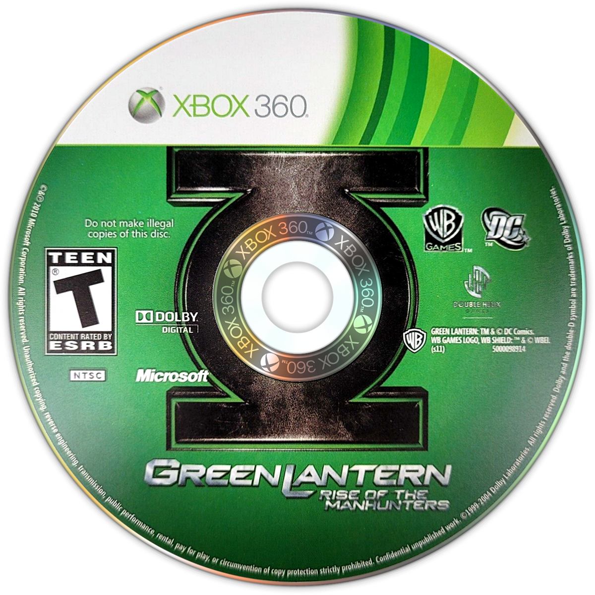 
Green Lantern: Rise of the Manhunters | Xbox 360 | game disc/cartridge 1 | Region: North America | Source: LaunchBox