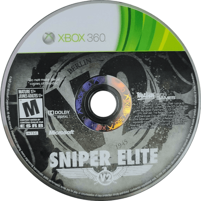 
Sniper Elite V2 | Xbox 360 | game disc/cartridge 1 | Region: North America | Source: LaunchBox