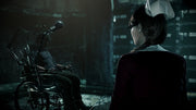 
The Evil Within 2 cinematic screenshot showing Tatiana and the upgrade chair — official Bethesda image