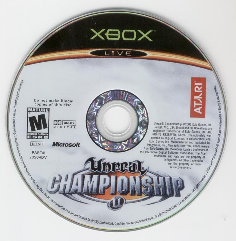 
Unreal Championship | Xbox | physical media | Data by MobyGames.com