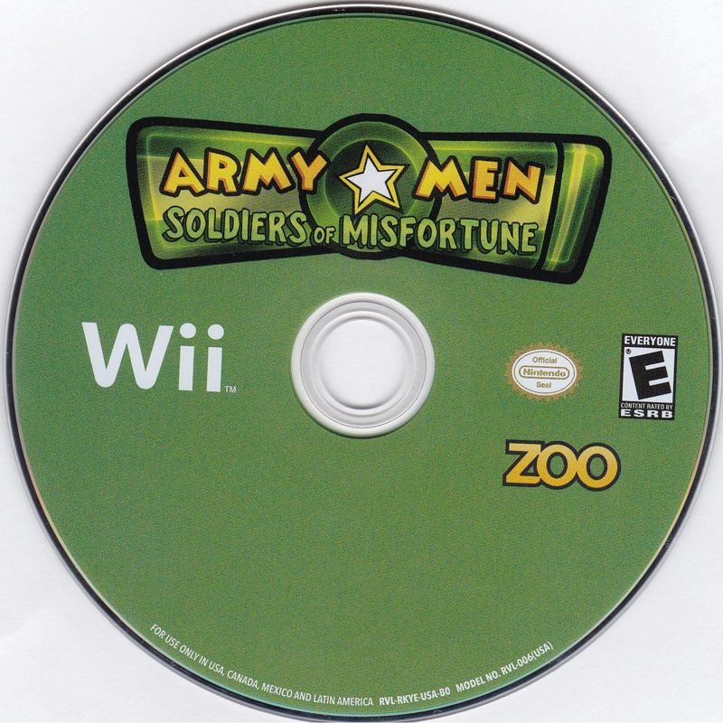 Army Men: Soldiers of Misfortune | Wii | physical media | region=North America | source-country=Canada,United States | zypher-v2 | moby-371263f7decd | Data by MobyGames.com
