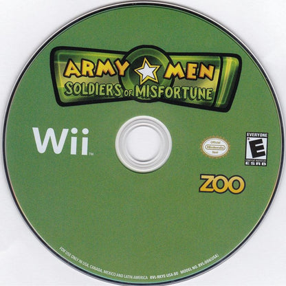Army Men: Soldiers of Misfortune | Wii | physical media | region=North America | source-country=Canada,United States | zypher-v2 | moby-371263f7decd | Data by MobyGames.com