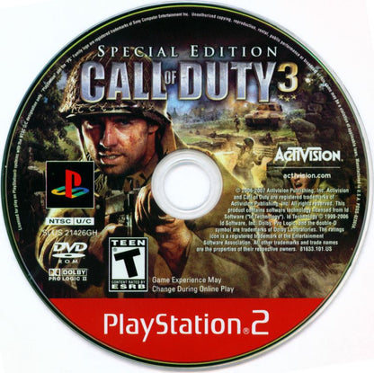 
Call of Duty 3 (Special Edition) | PlayStation 2 | physical media | Region: North America | source-country=Canada,United States | Data by MobyGames.com