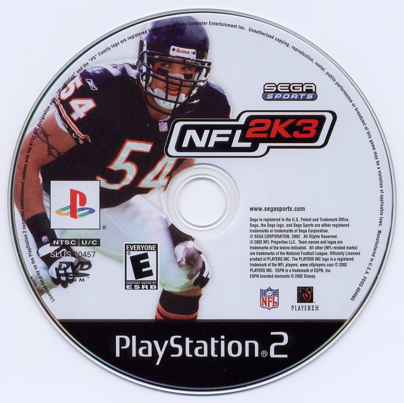 NFL 2K3 | PlayStation 2 | physical media | region=North America | source-country=United States | zypher-v2 | moby-f87cd089683e | Data by MobyGames.com