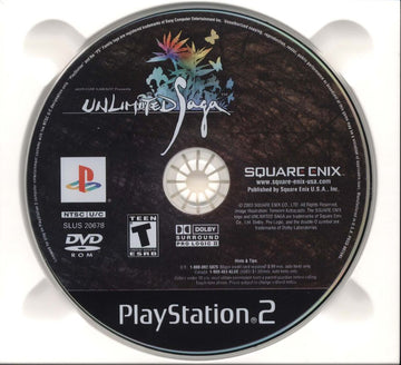 
Unlimited Saga | PlayStation 2 | physical media | Region: North America | source-country=United States | Data by MobyGames.com