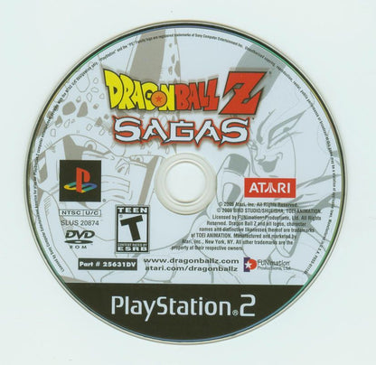 Dragon Ball Z: Sagas | PlayStation 2 | physical media | region=North America | source-country=United States | zypher-v2 | moby-c1286d540f03 | Data by MobyGames.com