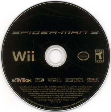 Spider-Man 3 | Wii | physical media | region=North America | source-country=Canada,Mexico,Other,United States | zypher-v2 | moby-5791e8bfee5d | Data by MobyGames.com